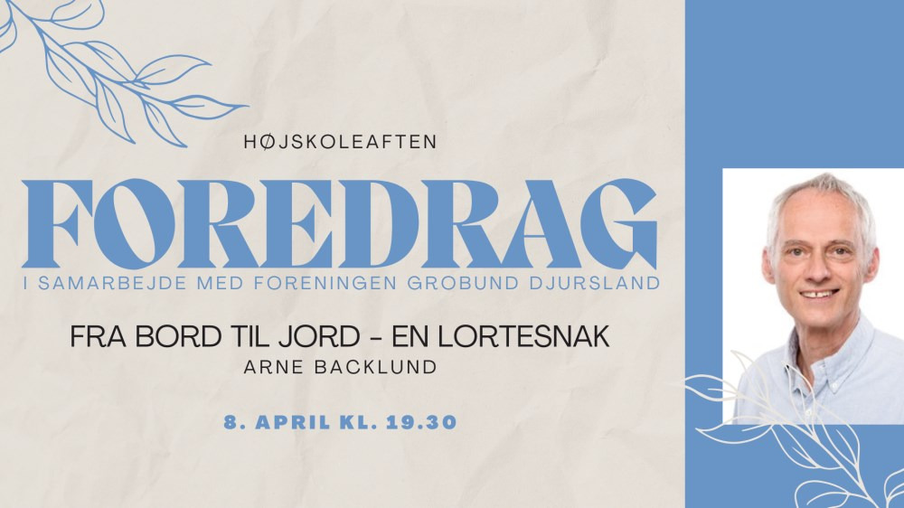 Foredrag om bæredygtige sanitære løsninger med Arne Backlund