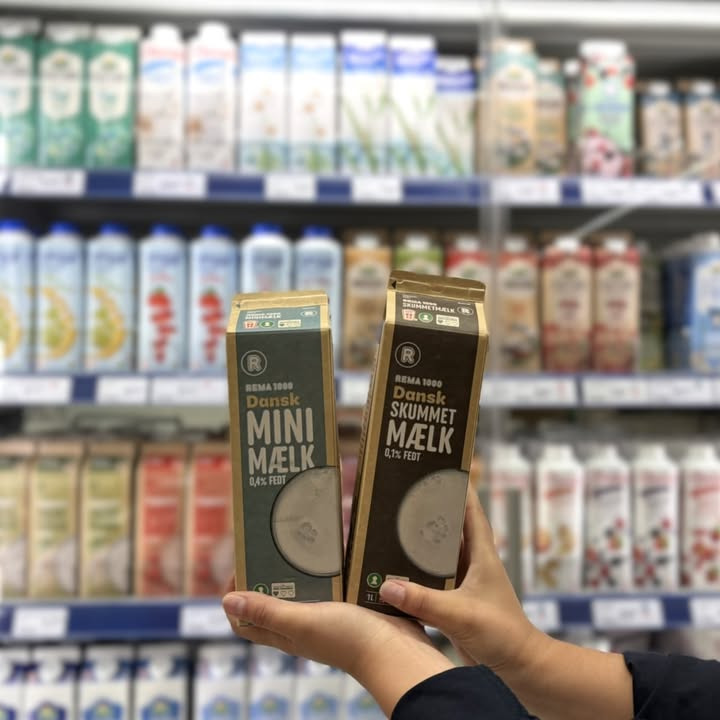 REMA 1000 Karrebækvej tilbyder mini og skummetmælk til kun 10 kr.