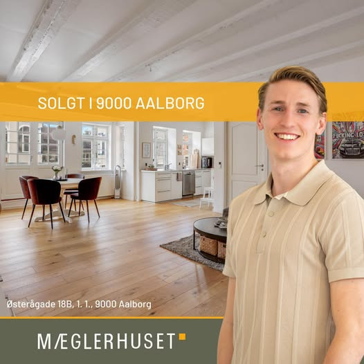 Mæglerhuset Aalborg har solgt lejlighed på Østerågade i Aalborg