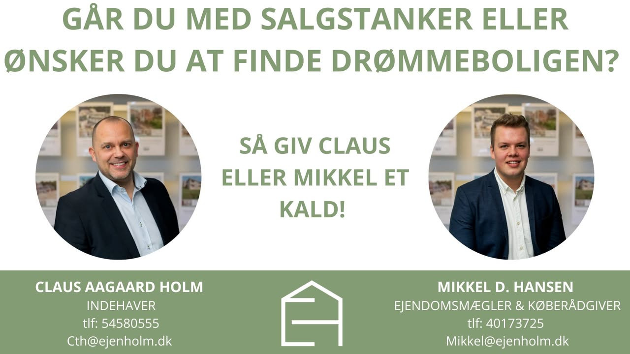 Nyt fra EJENHOLM BOLIG & ERHVERV