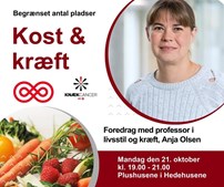 Foredrag om kostens betydning for kræftrisiko i Hedehusene