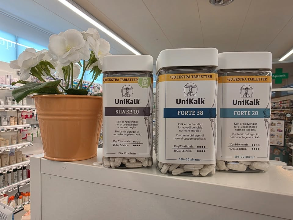 Herning Løve Apotek tilbyder Unikalk kosttilskud til fordelagtig pris