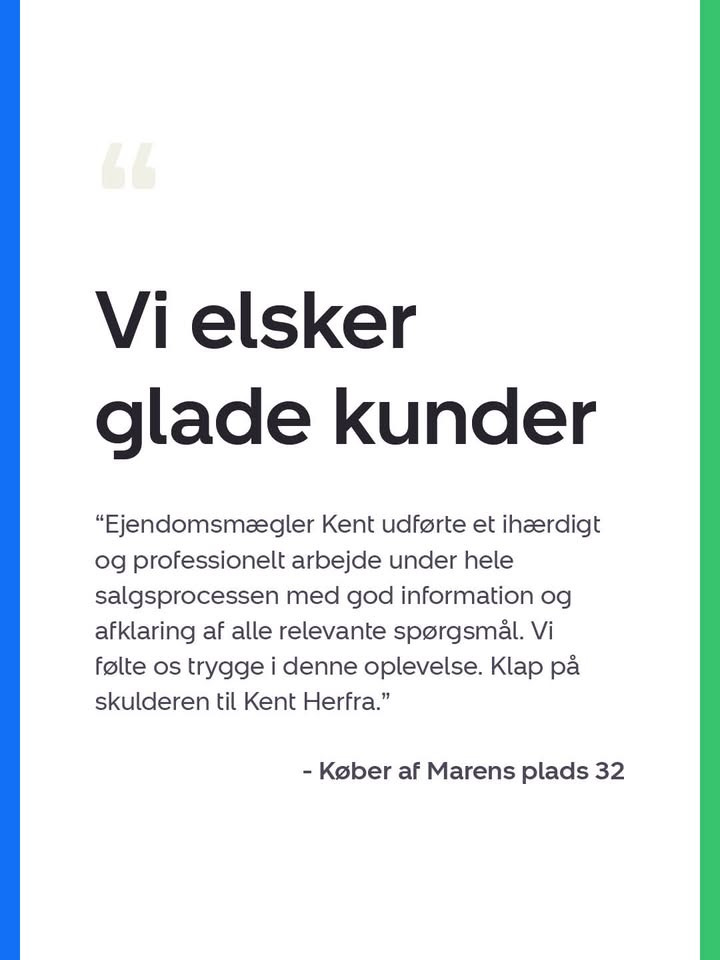 Nybolig Hadsund deler anbefaling fra køber af Marens Plads 32
