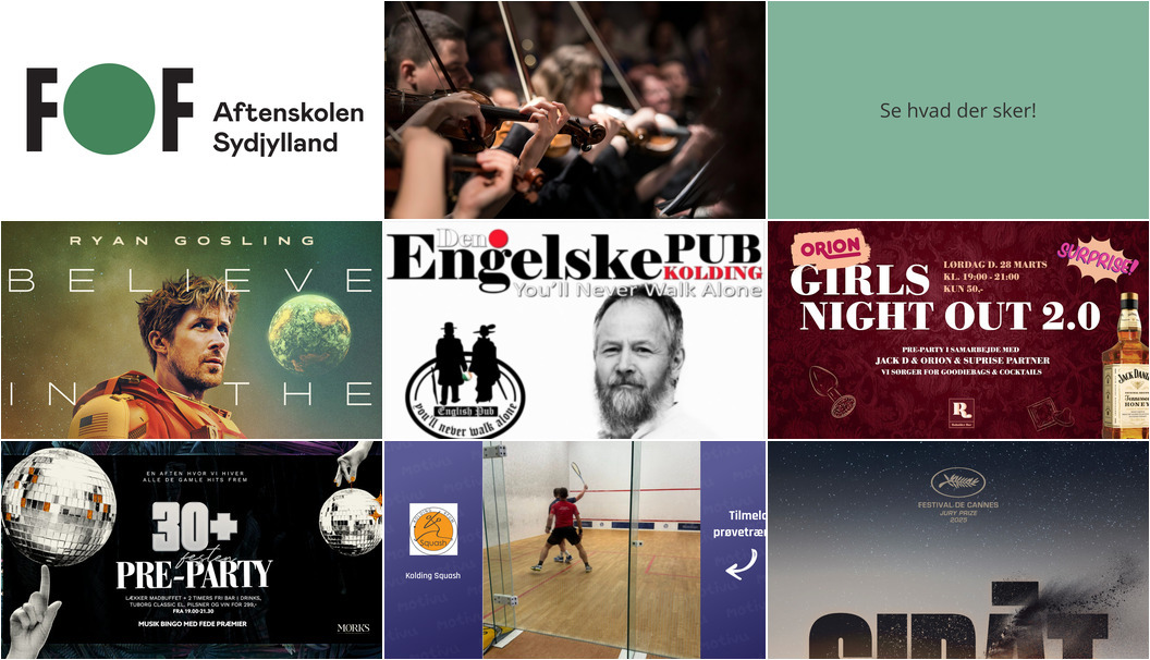 Oplev Kolding i weekenden: Musik, film og sport