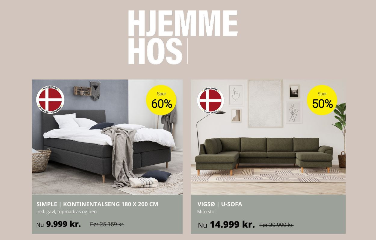 Ekstra gode tilbud hos Det Store Møbelhus - Hjemme Hos