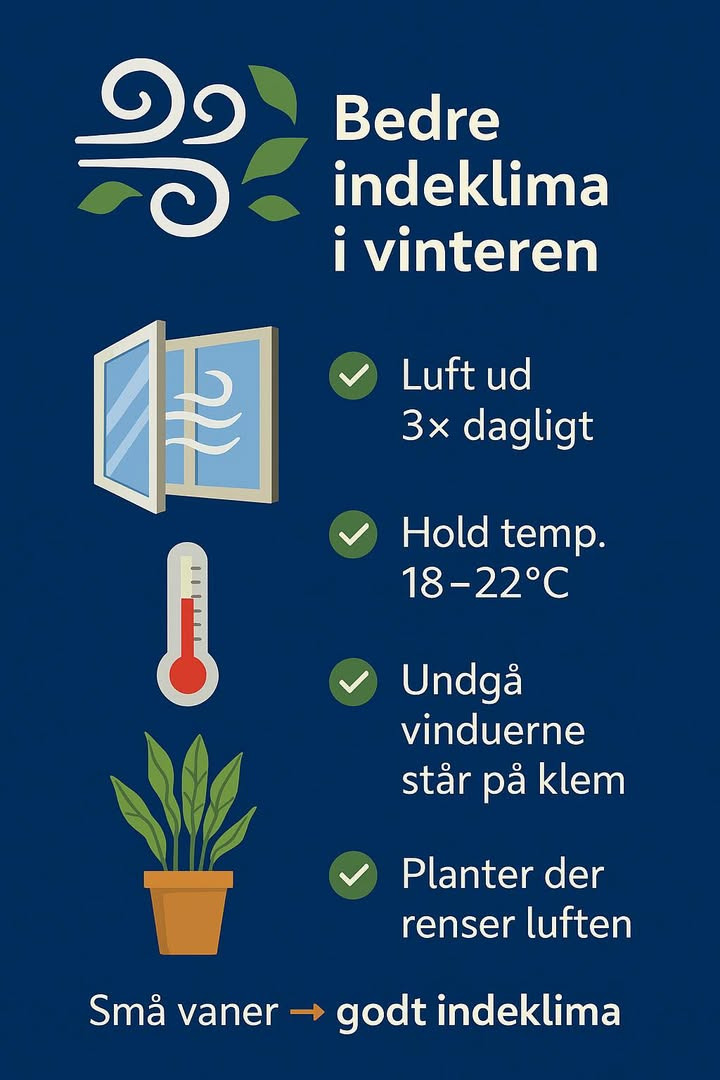 EDC Ejen­doms­grup­pen Struer deler tips til bedre indeklima i vinterkulden