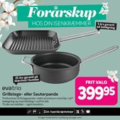 Fredericia Isenkram præsenterer Eva trio grillstege- og sauterpander med specialtilbud