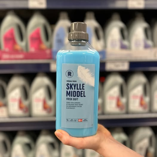 Rema 1000 Sindal har skyllemiddel på tilbud til 5 kr.
