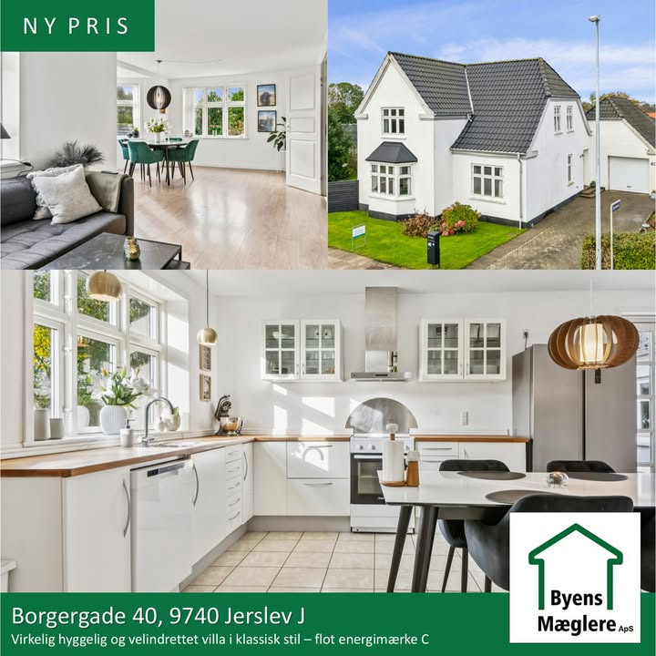 Byens Mæglere ApS Hjørring nedsætter prisen på charmerende villa i Jerslev J