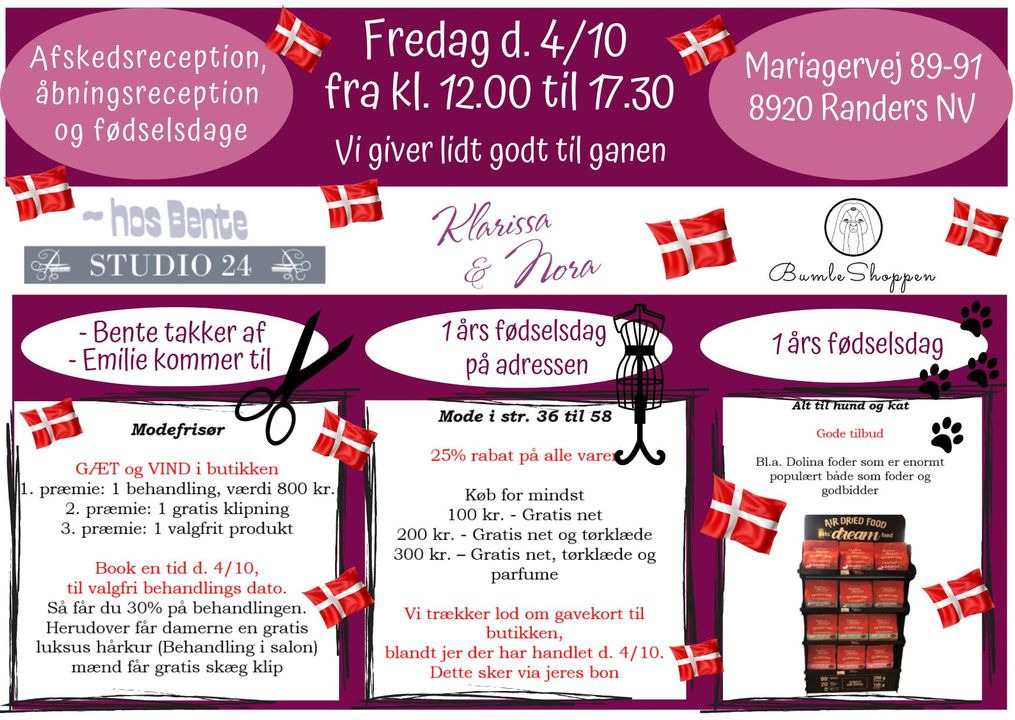 Klarissa & Nora inviterer til festdag med konkurrencer og gode tilbud i dag