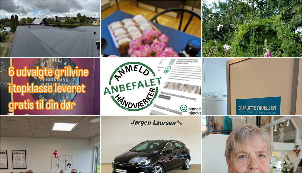 Nyt fra Møldrup Tagdækning ApS, Psykoterapeut Charlotte Troelsen, Den gode vino og 7 andre