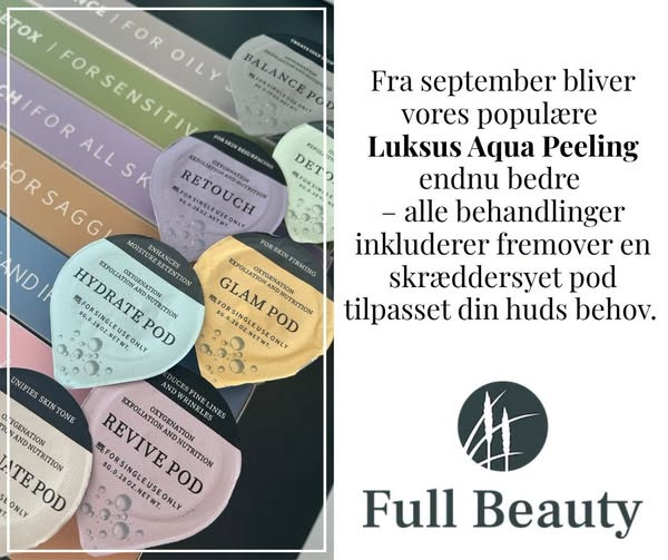 Full Beauty Aalborg opgraderer Luksus Aqua Peeling fra september
