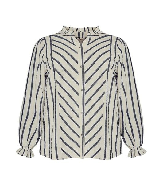 Klarissa & Nora præsenterer smuk stribet skjorte fra Cassiopeia