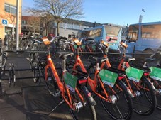 Orange bycykler taget godt imod i Randers