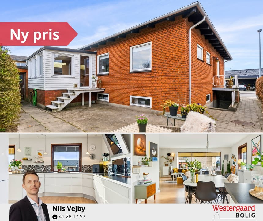 Westergaard Bolig sænker prisen på centralt beliggende rødstensvilla i Brønderslev