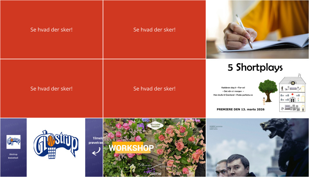 Spændende weekend i Glostrup: Poesi, teater og kreativitet