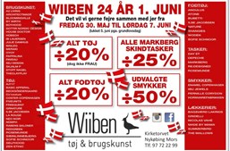 Wiiben fejrer 24-års jubilæum med fødselsdagssalg og markering af fars dag