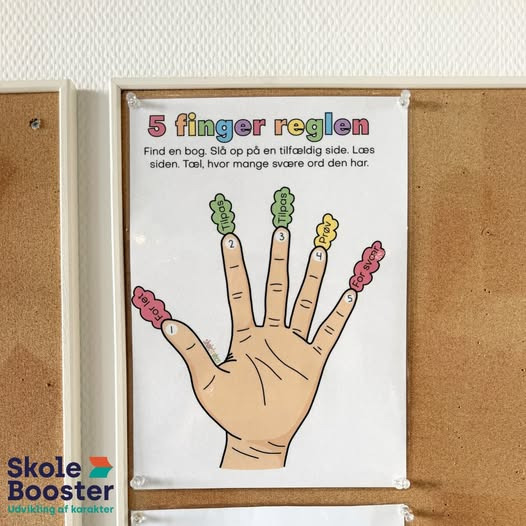 Skole Booster deler 5-finger-reglen til at finde den perfekte bog til efterårsferien