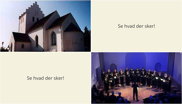 Ugeaktiviteter i Kirke Såby: Dåbssamtale og Julekoncert