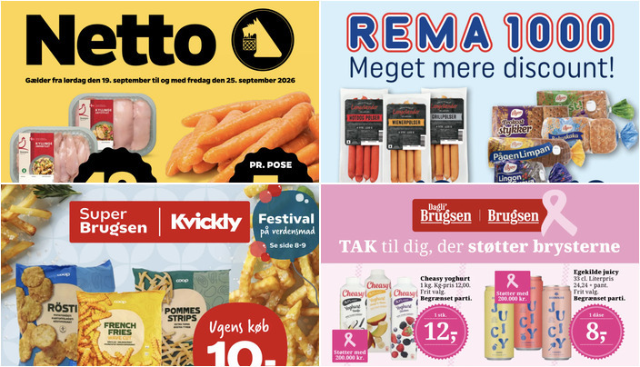 Cheasy yoghurt til kun 12 kr. og Matilde kakaomælk for 8 kr. - se de lokale tilbud