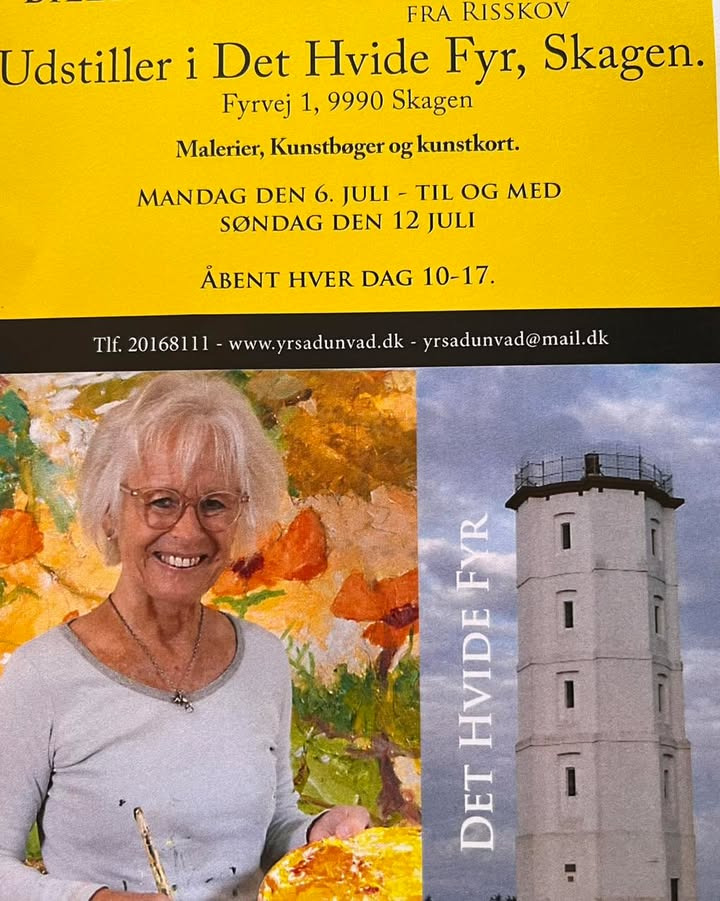 Yrsa Dunvad åbner udstilling i Det hvide Fyr i Skagen