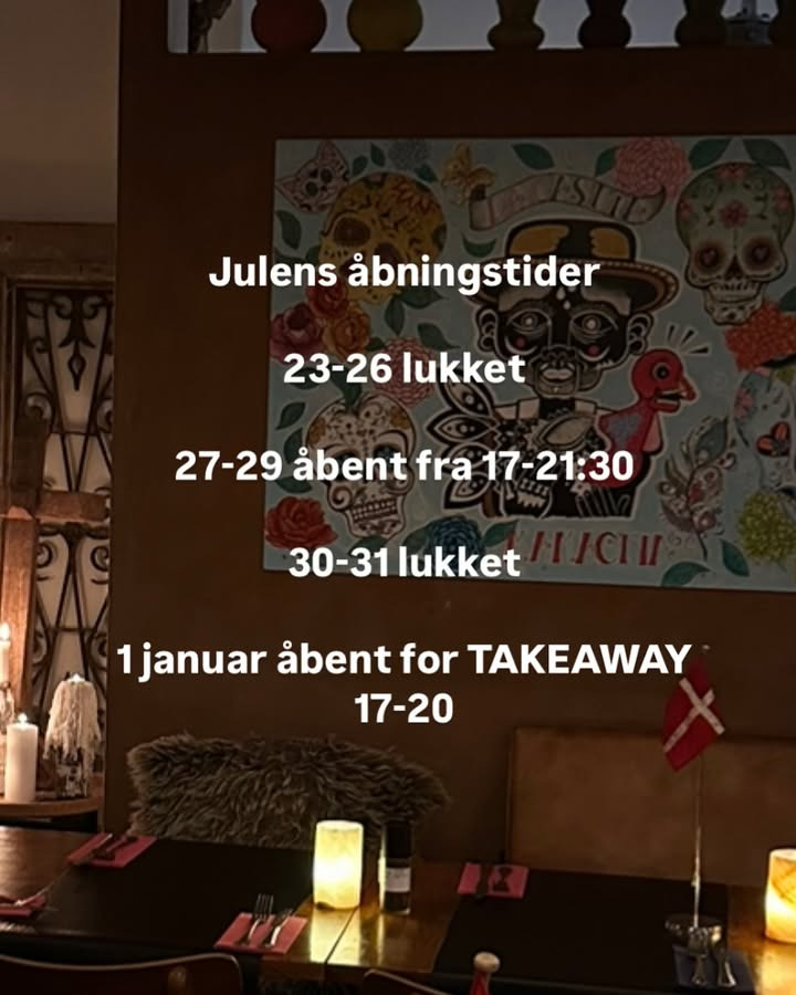 La Casita offentliggør åbningstider for jul og nytår