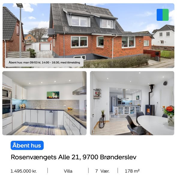 Åbent hus på Rosenvængets Alle med Nybolig Brønderslev & Vrå