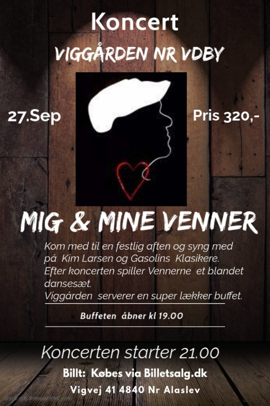 Festlig aften med Mig & Mine Venner på Viggården
