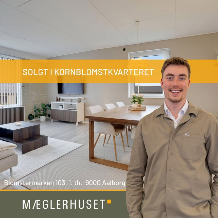 Mæglerhuset Aalborg har solgt lejlighed i Kornblomstkvarteret