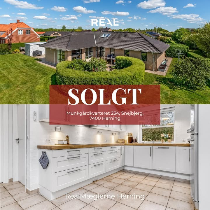RealMæglerne Herning sælger ejendom i Munkgårdkvarteret, Snejbjerg