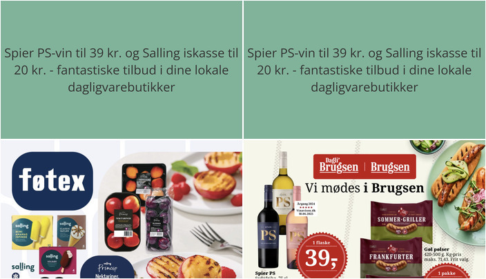 Spier PS-vin til 39 kr. og Salling iskasse til 20 kr. - fantastiske tilbud i dine lokale dagligvarebutikker