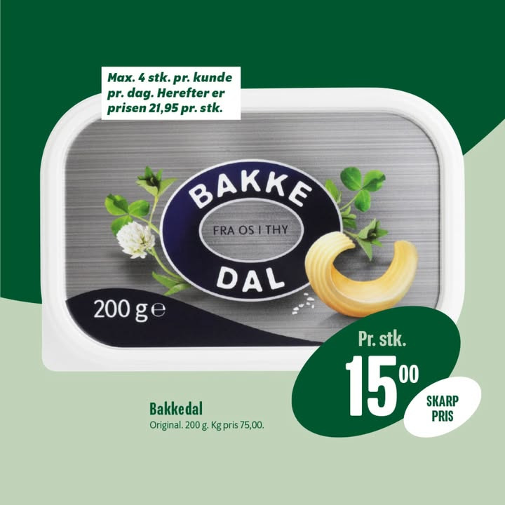 Morgenbrød og Bakkedal på tilbud hos Min Købmand, Nim