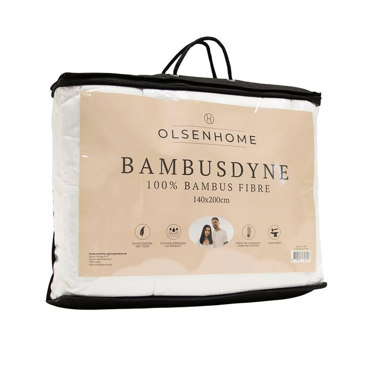 Spar Fårup tilbyder ekstra nedsat bambusdyne fra OlsenHome til kun 249,95 kr.