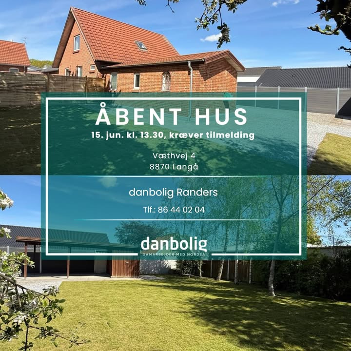 Danbolig Randers inviterer til åbent hus i charmerende villa i Langå