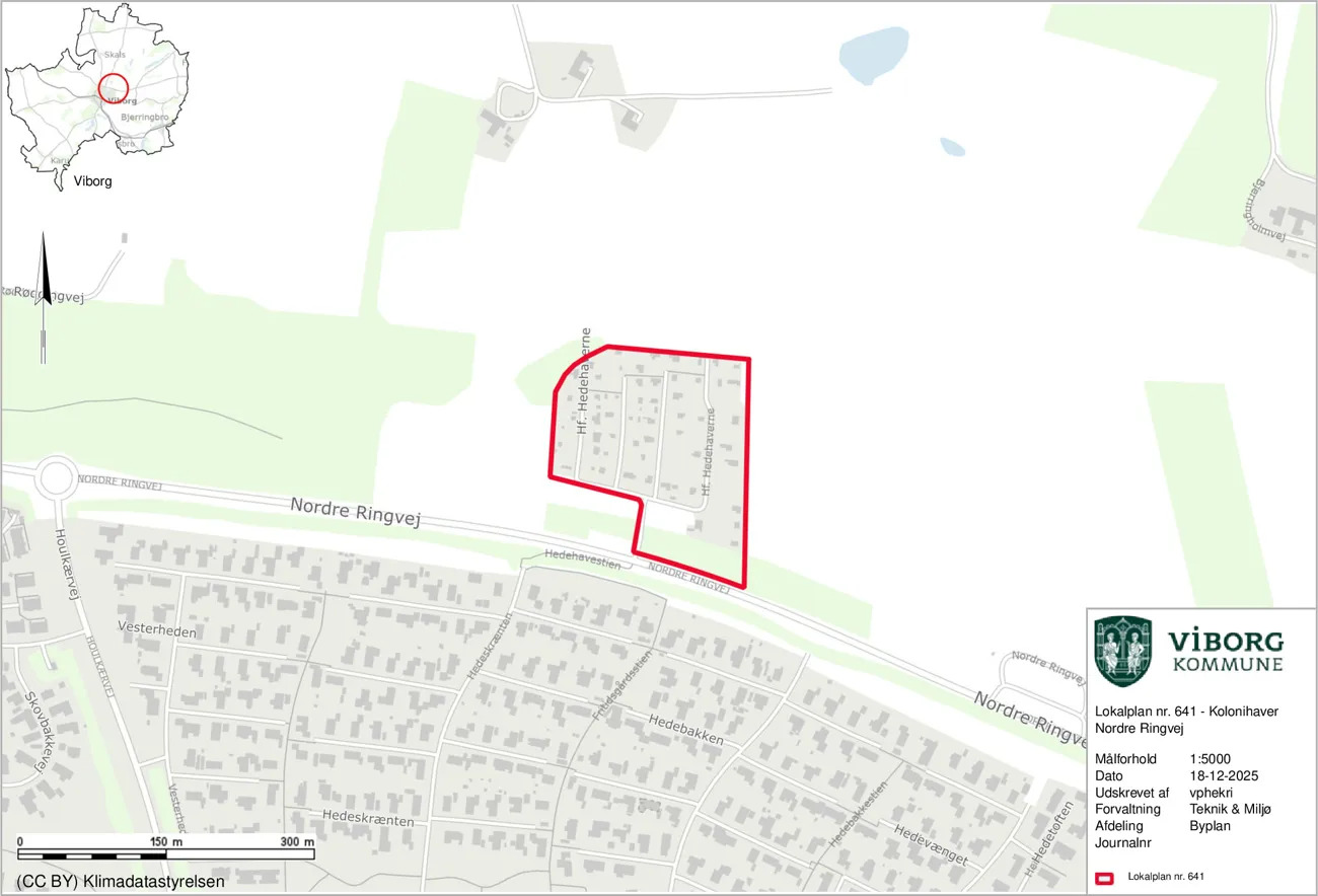 Viborg Kommune vedtager ny lokalplan for kolonihaveområder og justerer kommuneplanen