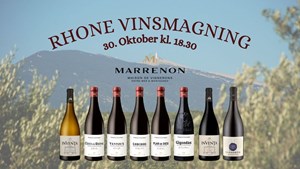 Vin- og tapasaften hos Fredericia Vinhandel med unikke Rhone vine fra Vinhuset Marrenon
