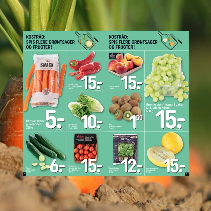 Rema 1000 Hadsund fremmer sundhed med fokus på frugt og grønt i Grøn Januar