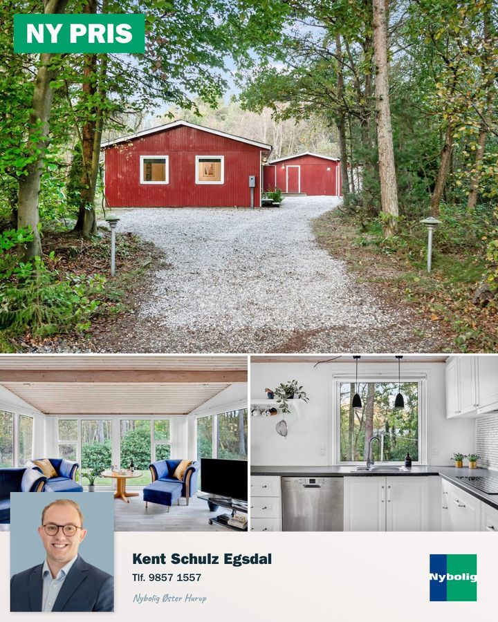 Nybolig Hadsund: Ny pris på velmoderniseret fritidshus i naturskønne omgivelser