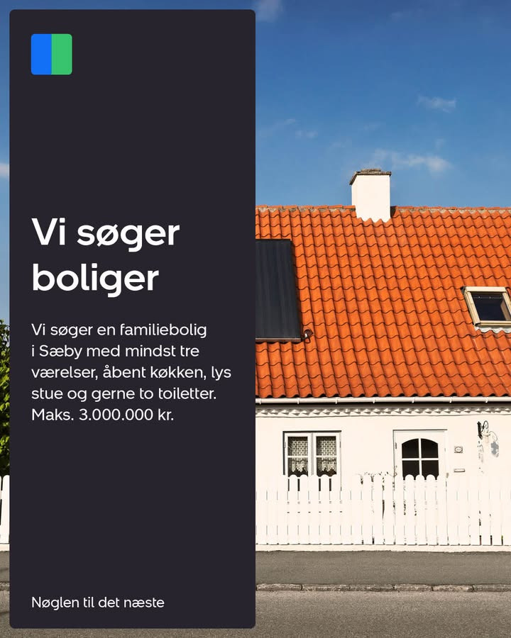 Nybolig Sæby A/S søger børnefamiliebolig i Sæby