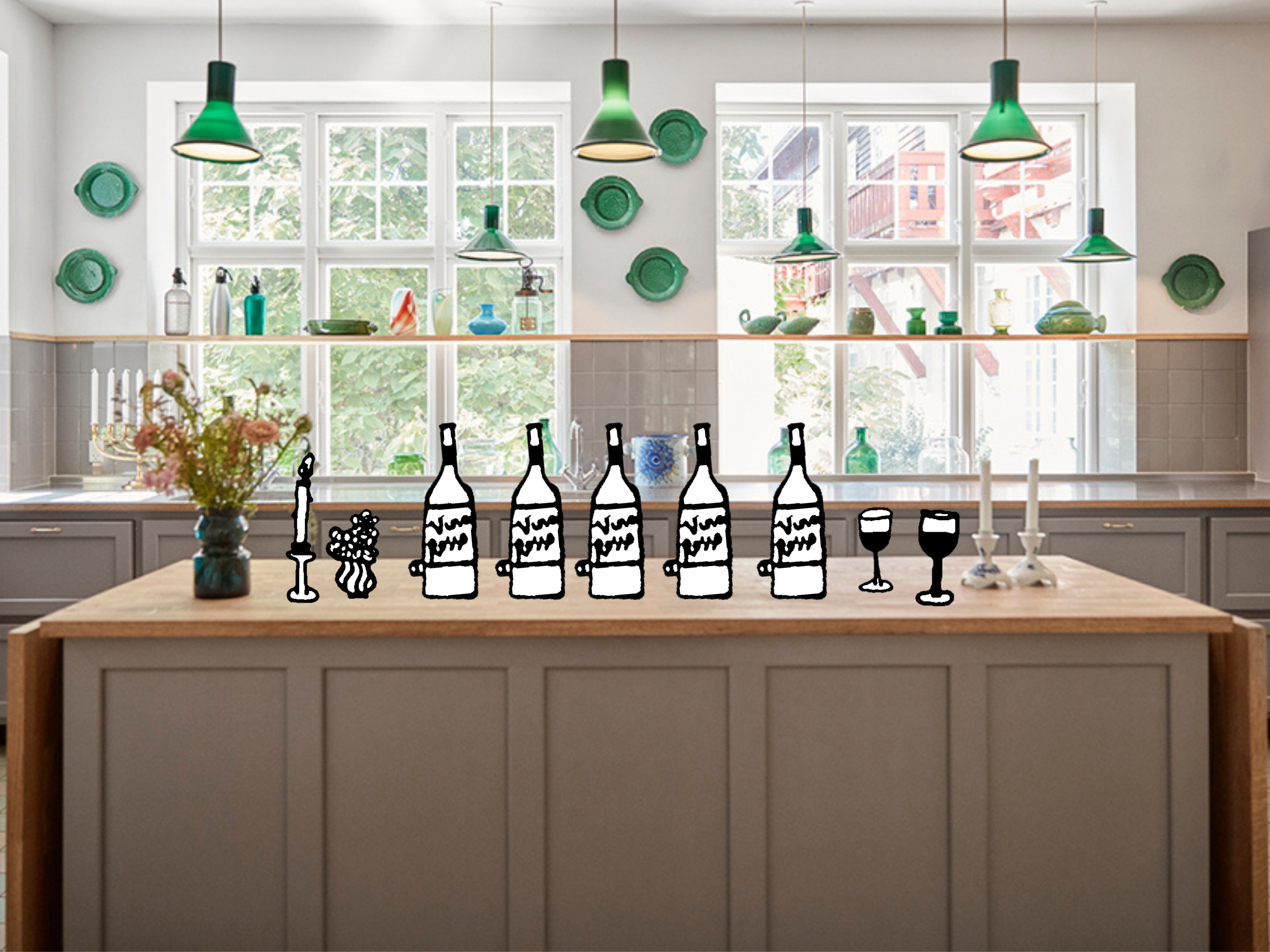 Vinsmagning og fællesspisning på Hotel Hornbækhus