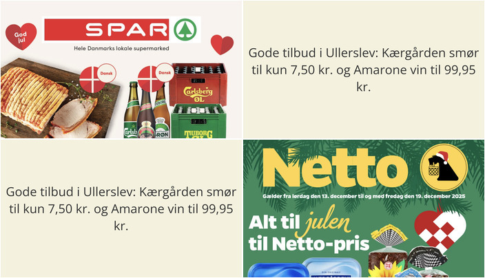 Gode tilbud i Ullerslev: Kærgården smør til kun 7,50 kr. og Amarone vin til 99,95 kr.