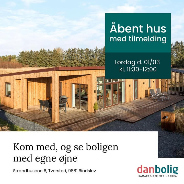 Åbent hus i Tversted: Moderne bolig til salg hos danbolig Hjørring