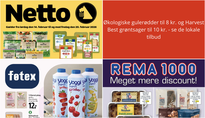 Økologiske gulerødder til 8 kr. og Harvest Best grøntsager til 10 kr. - se de lokale tilbud