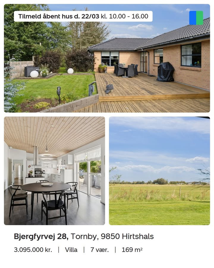 Åbent hus på Bjergfyrvej 28: Oplev den velindrettede villa og smukke omgivelser