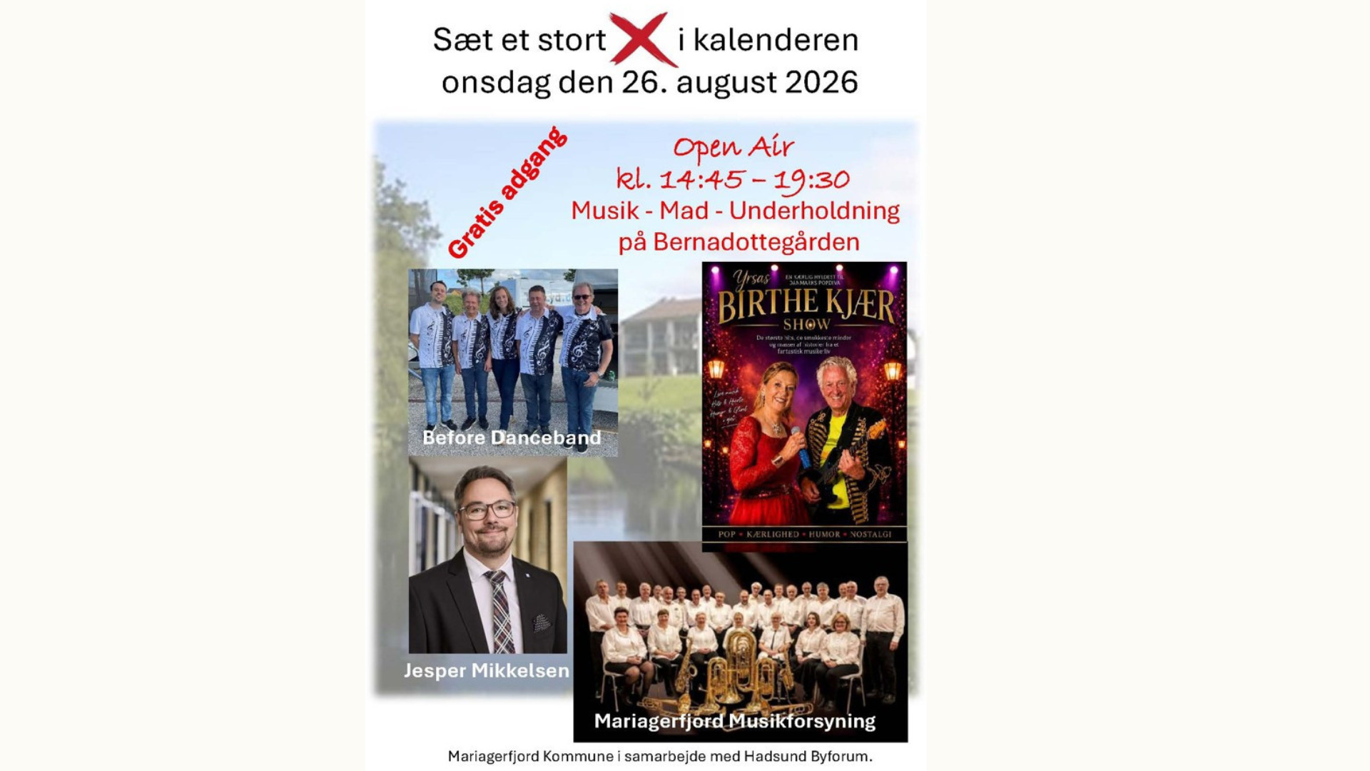 Open Air musik på Bernadottegården