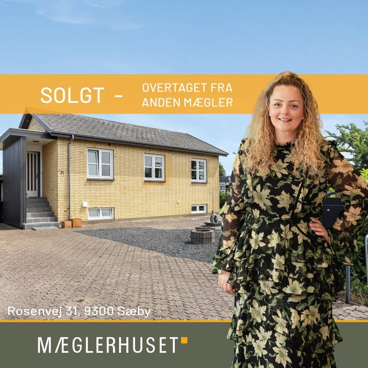 Rosenvej 31 solgt af Mæglerhuset Sæby efter mæglerbytte