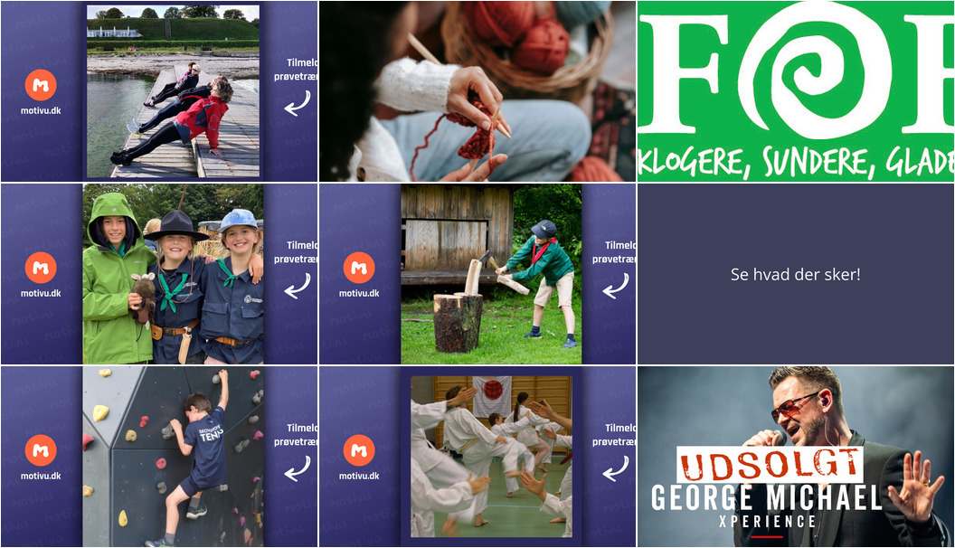 Ugens begivenheder i Charlottenlund: Spejderaktiviteter, strikkeklub og koncert