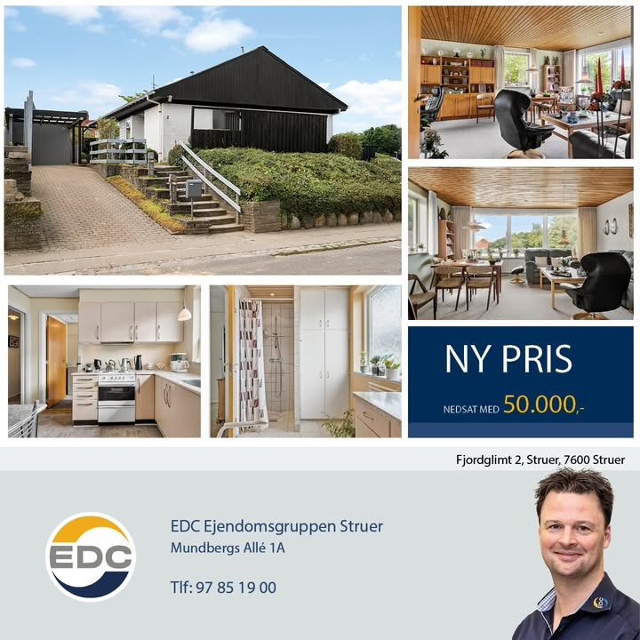 EDC Ejendomsgruppen Struer: Nyt prisfald på villa ved Fjordglimt 2 i Struer