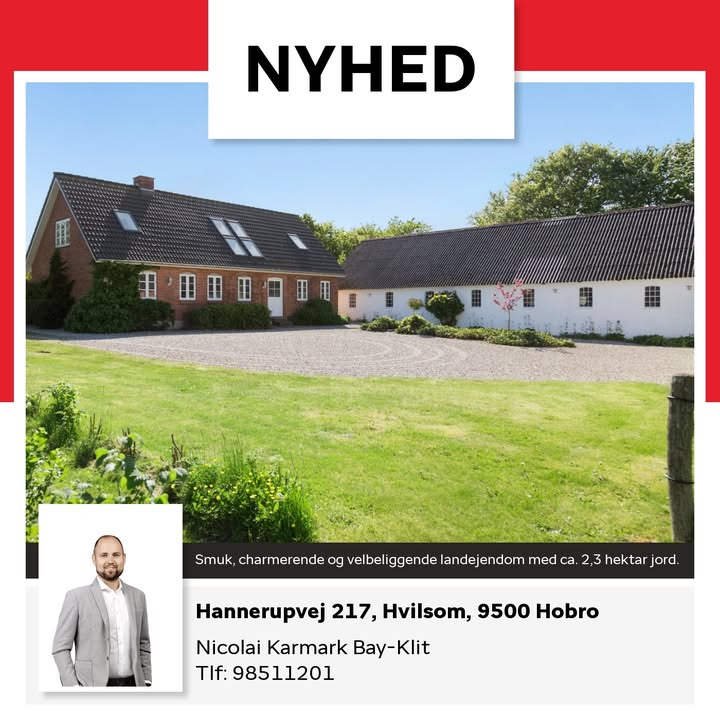 Home Hobro præsenterer charmefyldt landejendom i Hvilsom til salg