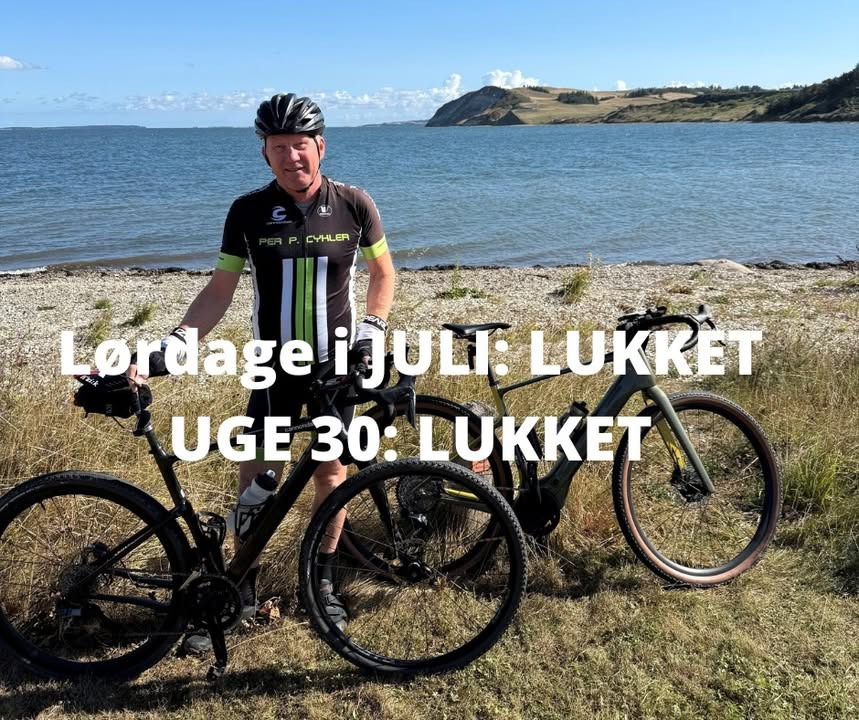 Per P. Cykler holder lukket lørdag den 11. juli